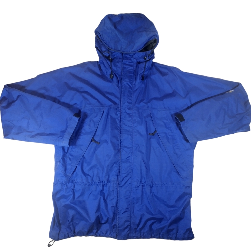 Mountain hardware gore-tech jacket multiple pockets vented hood pocket